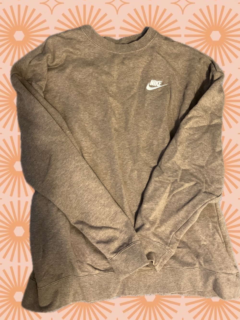 Nike Crewneck Sweatshirt in light brown